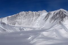 07C Mount Vinson Base Camp On Branscomb Glacier, Branscomb Peak, Mount Vinson, Silverstein Peak From Airplane.jpg